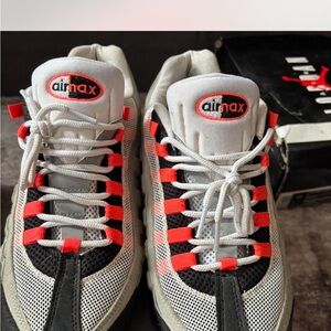 Nike Air Max Sneakers - White, Black, and Red